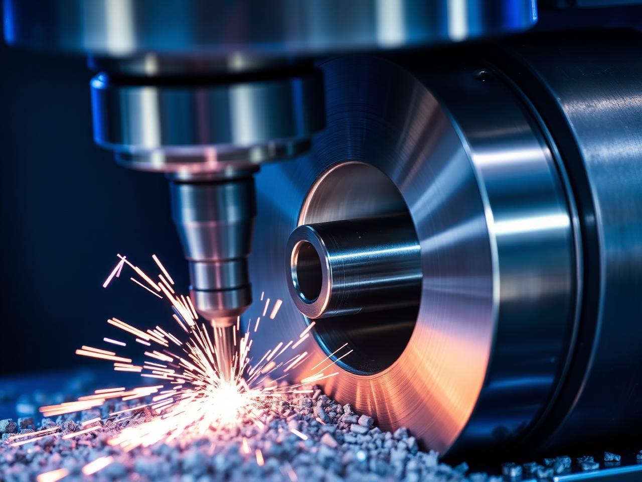 Usinagem CNC de precisão de componentes em aço